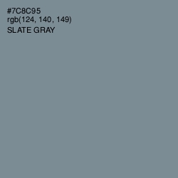 #7C8C95 - Slate Gray Color Image